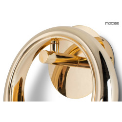 Kinkiet kryształowy HELIOS złoty