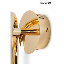 Kinkiet kryształowy HELIOS złoty