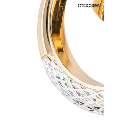 Kinkiet kryształowy HELIOS złoty