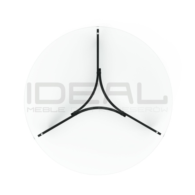 Stolik kawowy MADERA czarny plus szkło