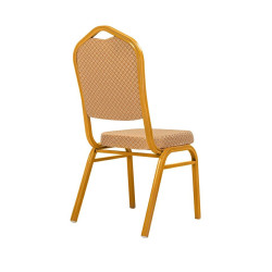 Krzesło hotelowe HERA beżowo złote