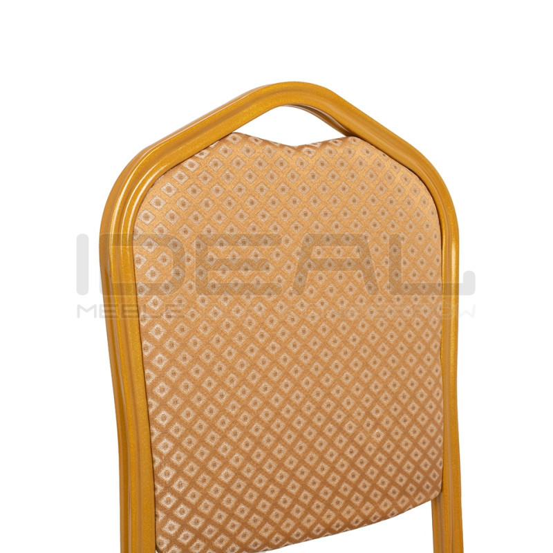 Krzesło bankietowe HERA beżowo złote