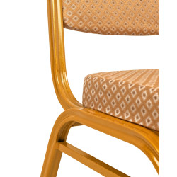 Krzesło bankietowe HERA beżowo złote