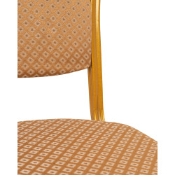 Krzesło hotelowe HERA beżowo złote