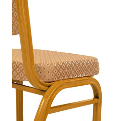 Krzesło bankietowe HERA beżowo złote