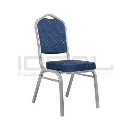 Krzesło bankietowe ARES niebiesko srebrne