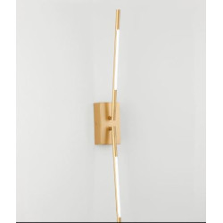 Kinkiet obrotowy Moccio złoty 2 ramiona led