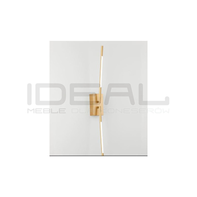 Kinkiet obrotowy Moccio złoty 2 ramiona led