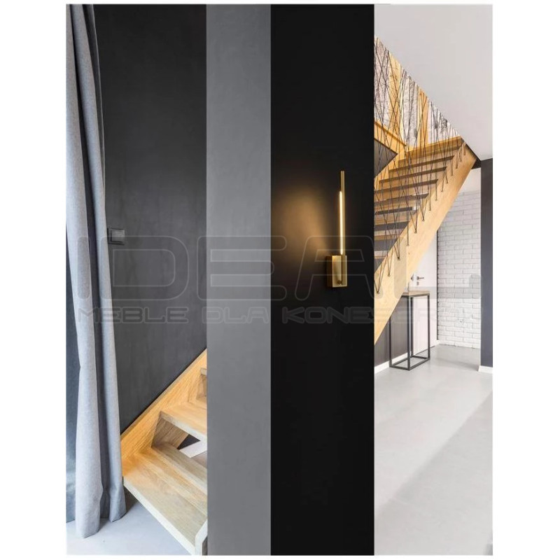 Złoty Kinkiet obrotowy wg własnej osi i po okręgu Moccio