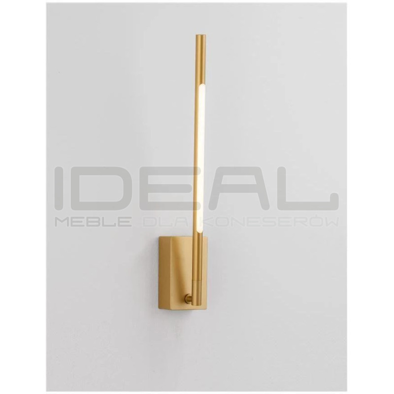 Złoty Kinkiet obrotowy wg własnej osi i po okręgu Moccio