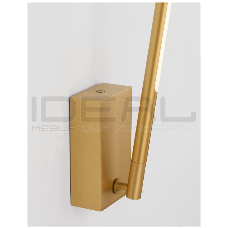 Złoty Kinkiet obrotowy wg własnej osi i po okręgu Moccio