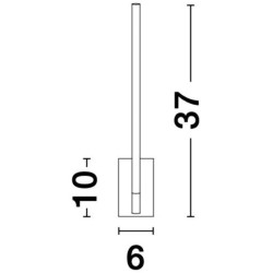 Złoty Kinkiet obrotowy wg własnej osi i po okręgu Moccio