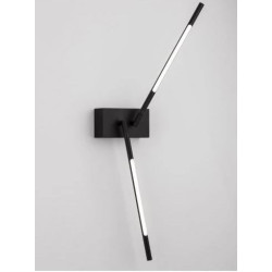 Kinkiet obrotowy Moccio 2 ramiona czarny