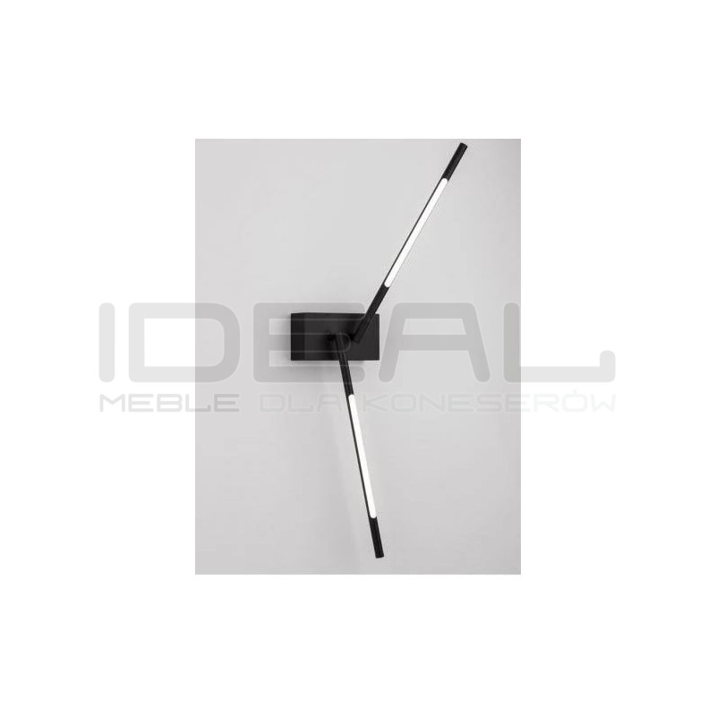 Kinkiet obrotowy Moccio 2 ramiona czarny