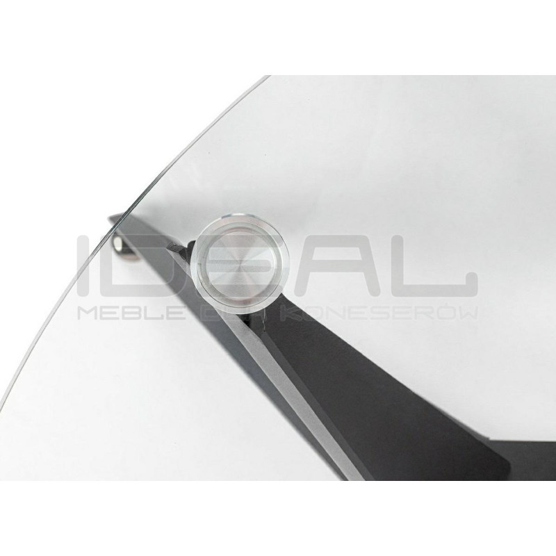 Stół okrągły CRAB 90 czarny