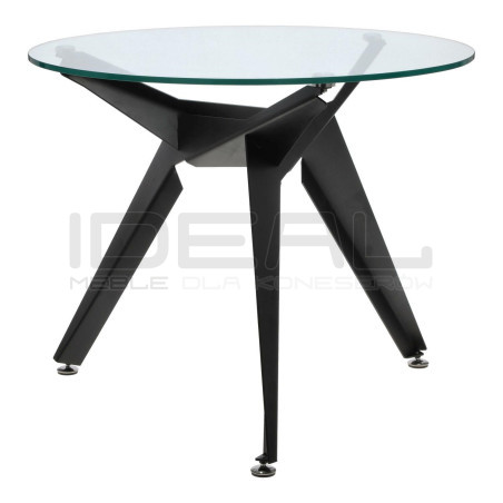 Stół okrągły CRAB 90 czarny