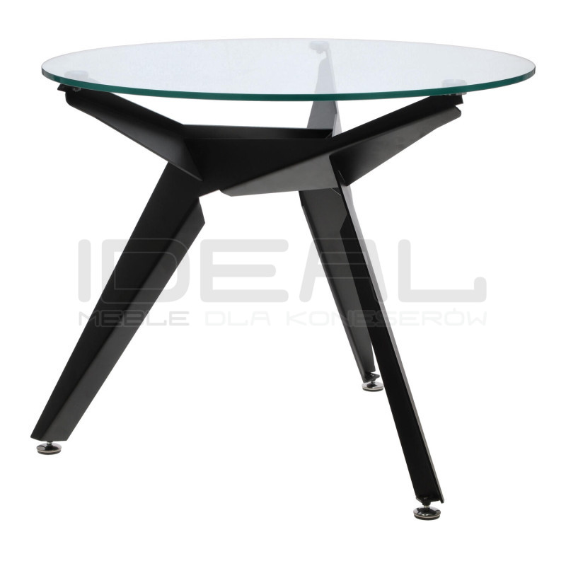 Stół okrągły CRAB 90 czarny