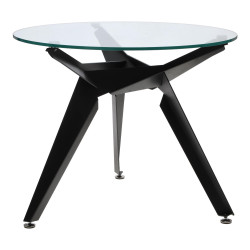 Stół okrągły CRAB 90 czarny