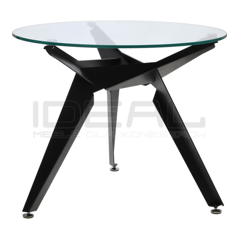 Stół okrągły CRAB 90 czarny