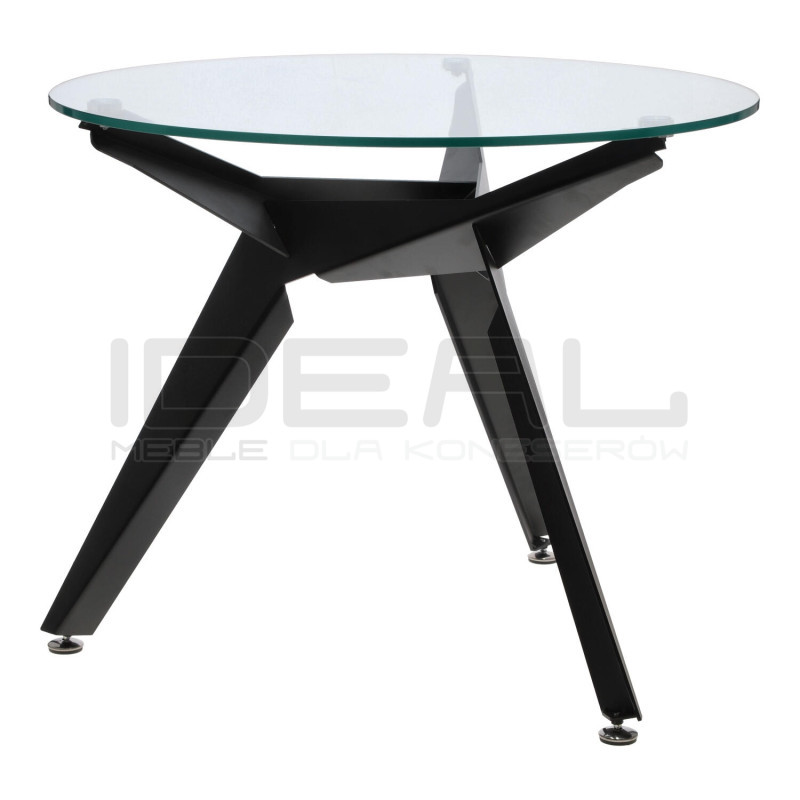 Stół okrągły CRAB 90 czarny