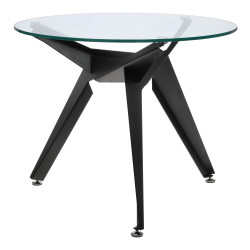 Stół okrągły CRAB 90 czarny