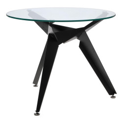 Stół okrągły CRAB 90 czarny