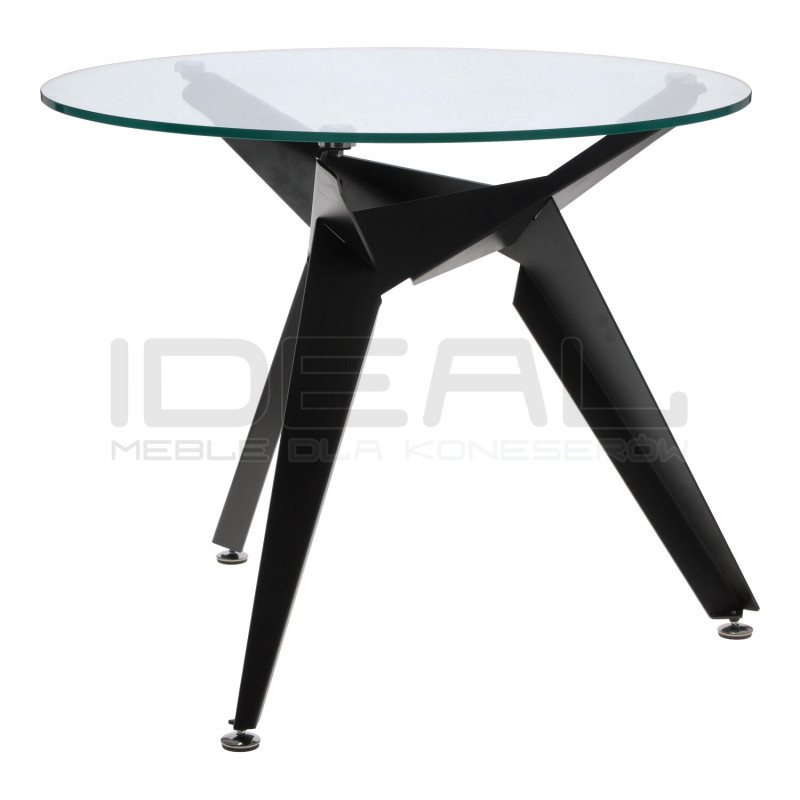 Stół okrągły CRAB 90 czarny