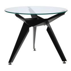 Stół okrągły CRAB 90 czarny