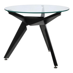 Stół okrągły CRAB 90 czarny