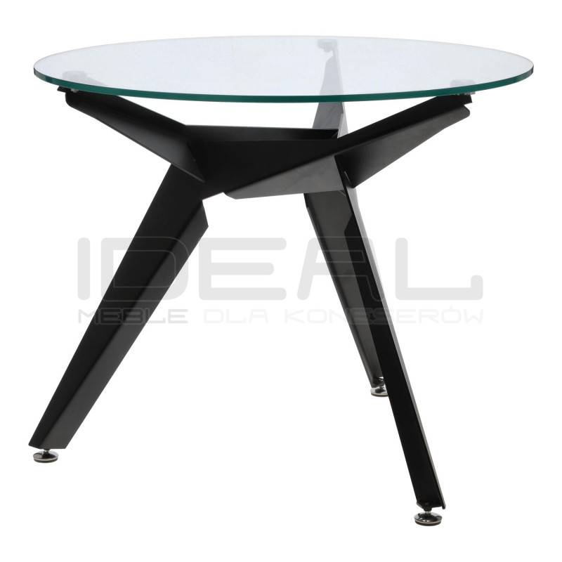 Stół okrągły CRAB 90 czarny