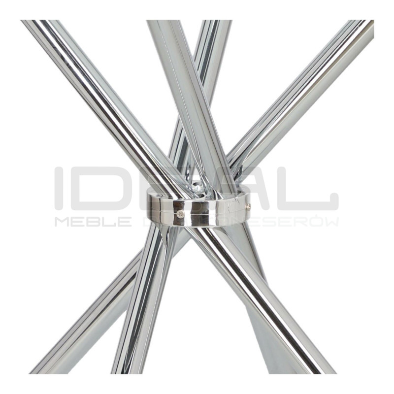 Stół okrągły Chrom Conex 90 szklany