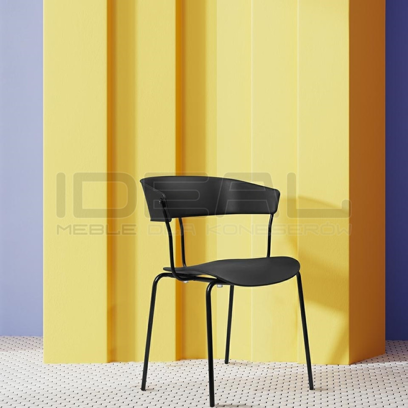 Krzesło loftowe JETT czarne