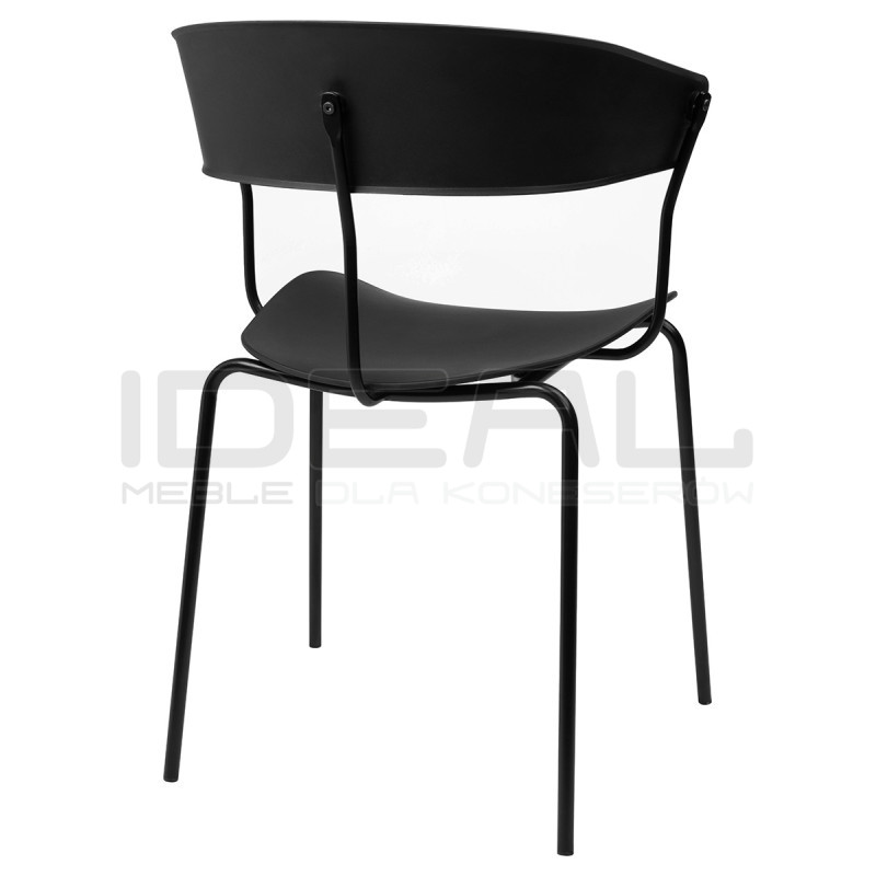 Krzesło loftowe JETT czarne