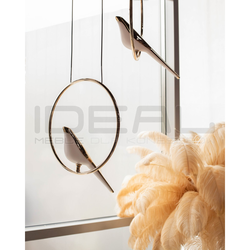 Lampa podłogowa glamour TIFFANY z piór