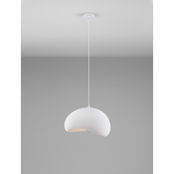 Lampa wisząca Wabi 40 biała jak chmurka