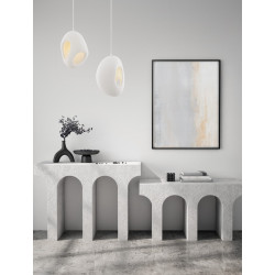 Lampa wisząca Wabi 30 biała nieregularna