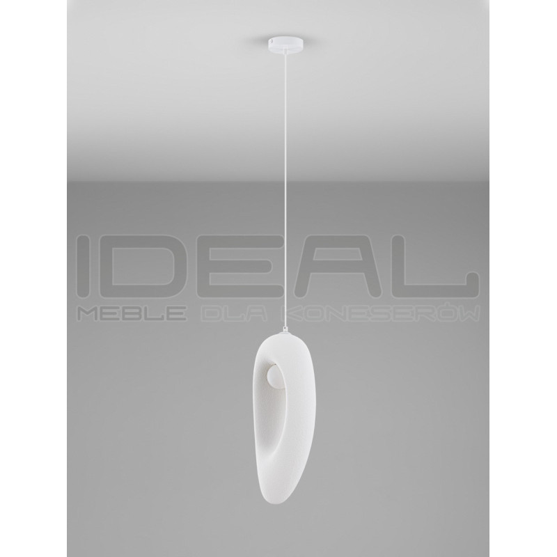 Lampa wisząca Wabi 18 biała nieregularna w stylu boho