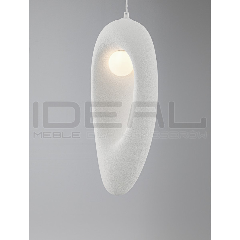 Lampa wisząca Wabi 18 biała nieregularna w stylu boho