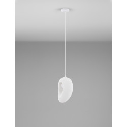 Lampa wisząca Wabi 20 biała nieregularna w stylu boho