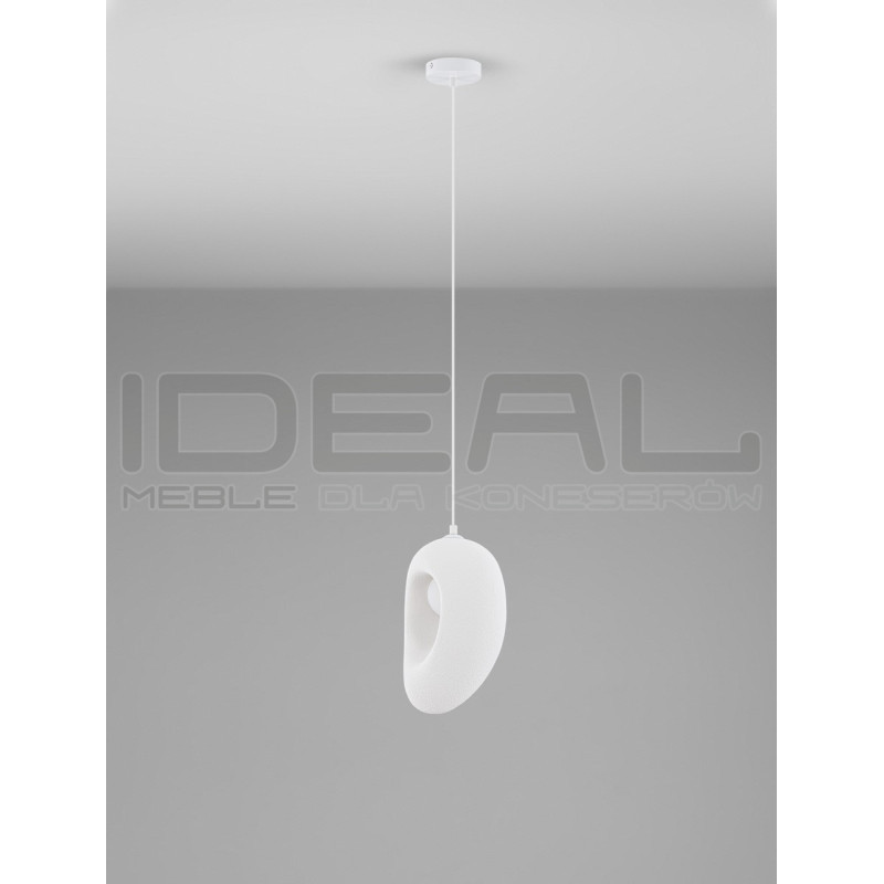 Lampa wisząca Wabi 20 biała nieregularna w stylu boho