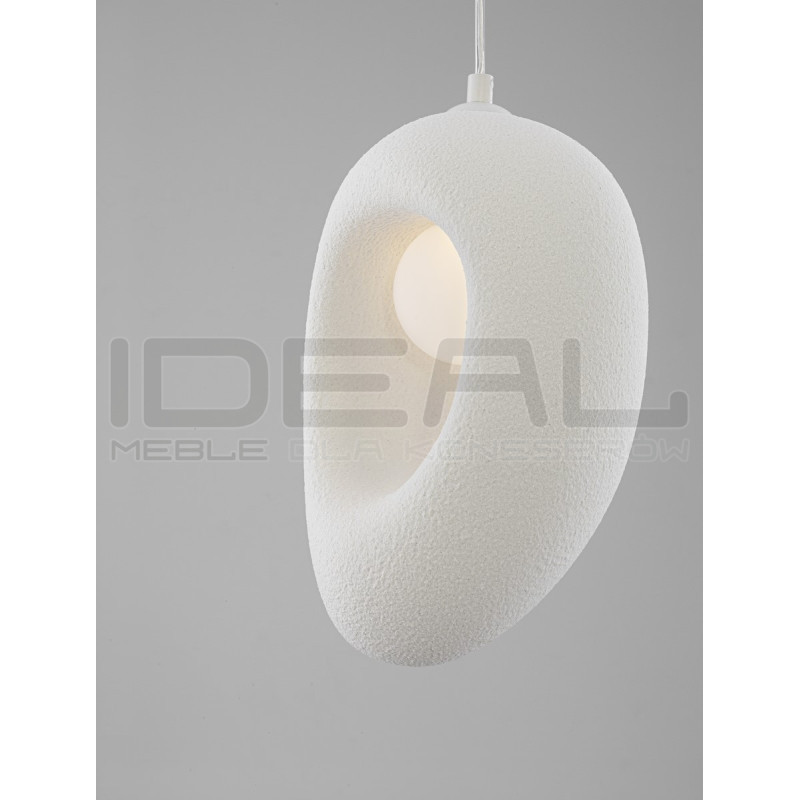 Lampa wisząca Wabi 20 biała nieregularna w stylu boho