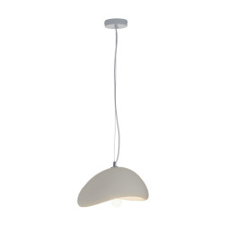 Lampa wisząca STONE biała 30 styl boho nieregularny kształt