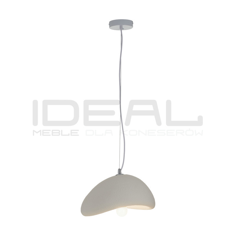 Lampa wisząca STONE biała 30 styl boho nieregularny kształt