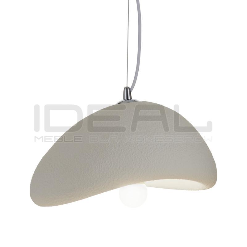 Lampa wisząca STONE biała 30 styl boho nieregularny kształt