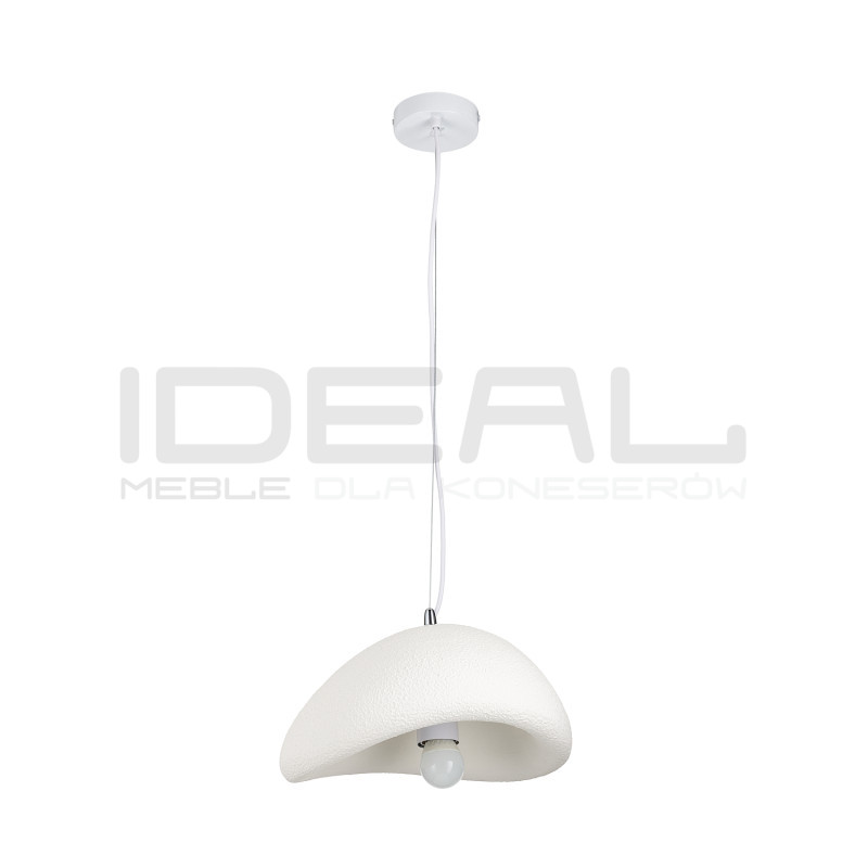 Lampa wisząca STONE biała 30 styl boho nieregularny kształt