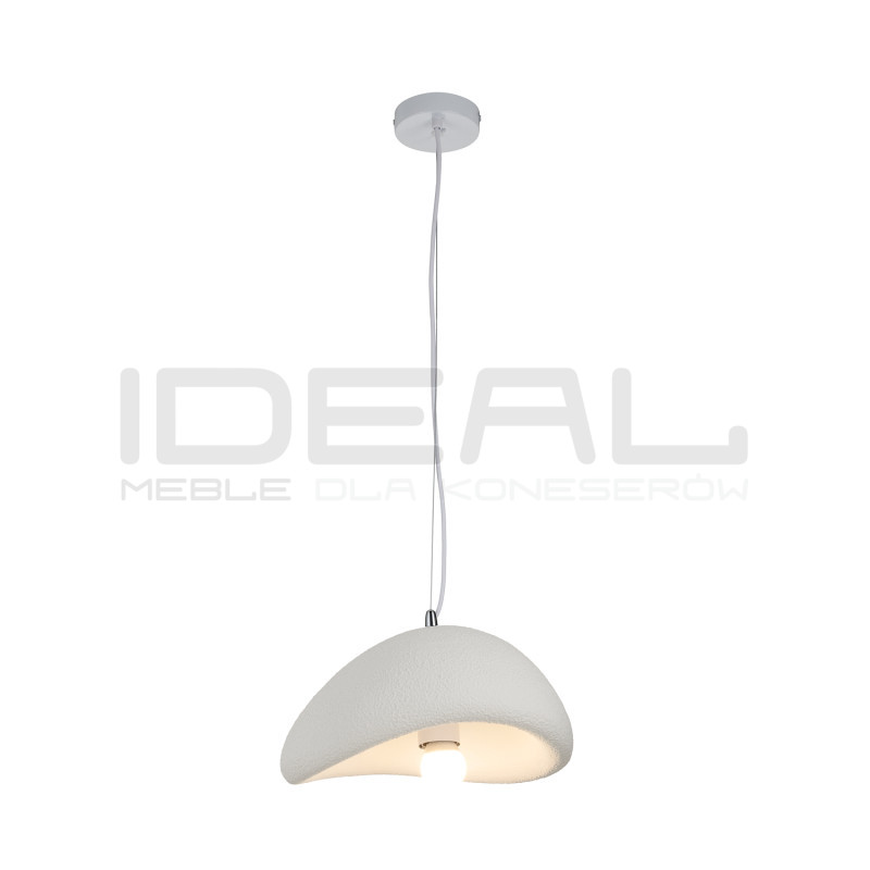 Lampa wisząca STONE biała 30 styl boho nieregularny kształt