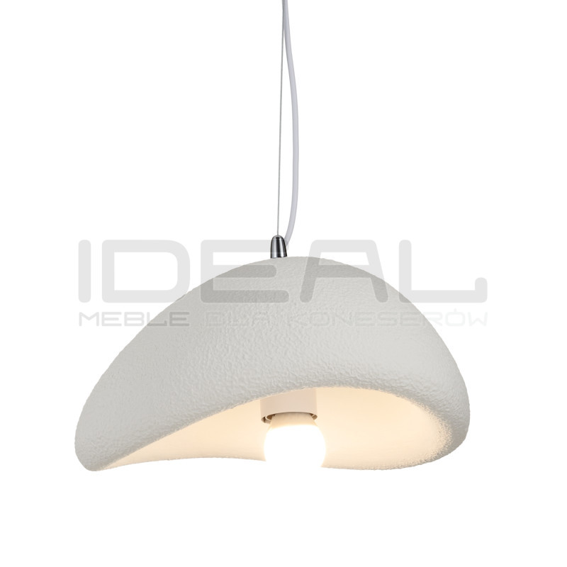 Lampa wisząca STONE biała 30 styl boho nieregularny kształt