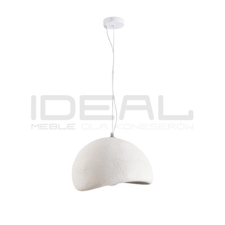 Lampa wisząca STONE biała 40 styl boho nieregularny kształt