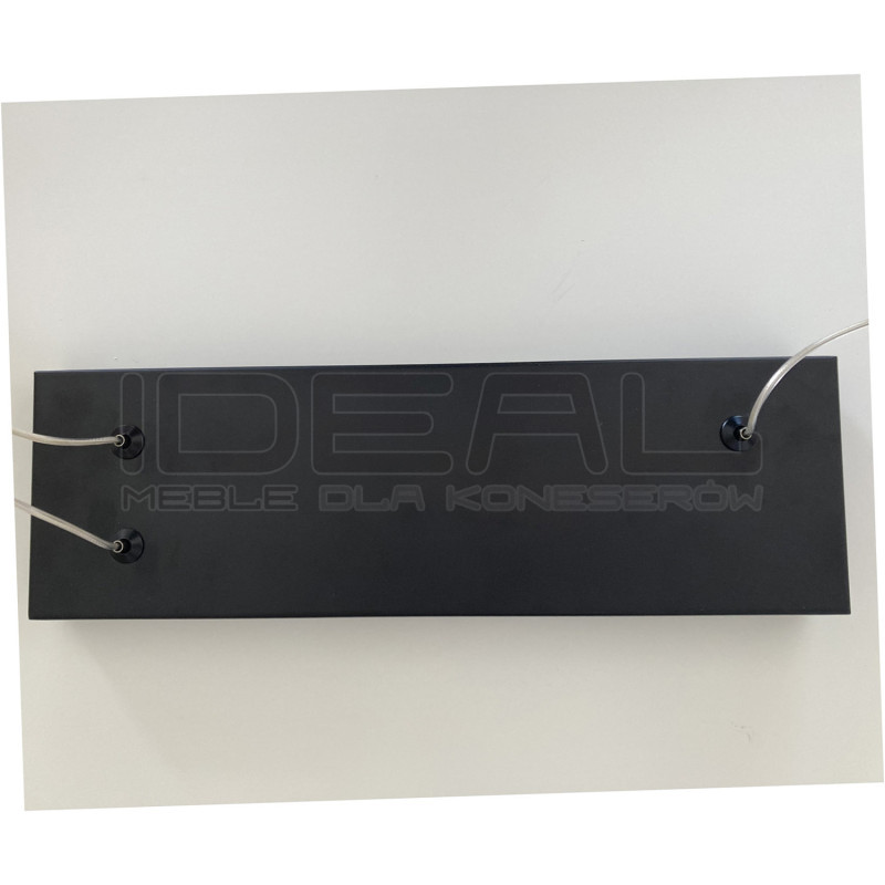 Pozioma Lampa wisząca czarna NEW AGE LED 120 nad wyspę