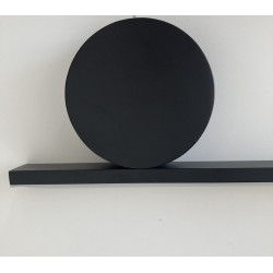 Pozioma Lampa wisząca czarna NEW AGE LED 120 nad wyspę